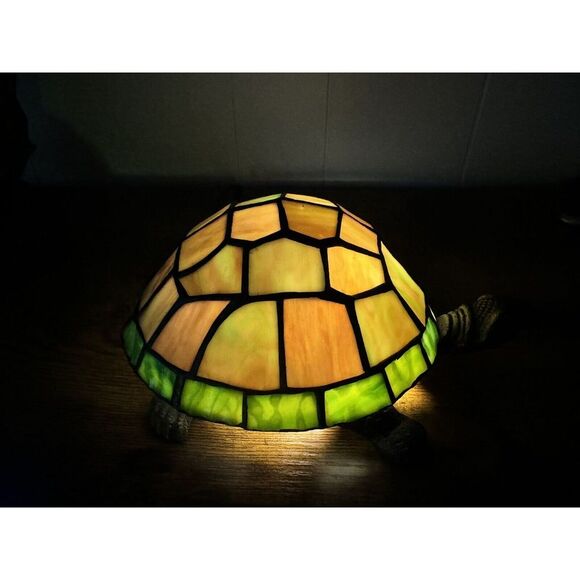 Tiffany Style Turtle Single Bulb Light - Picture 3 of 11